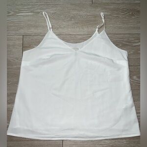 White Flowy Tank Top Blouse